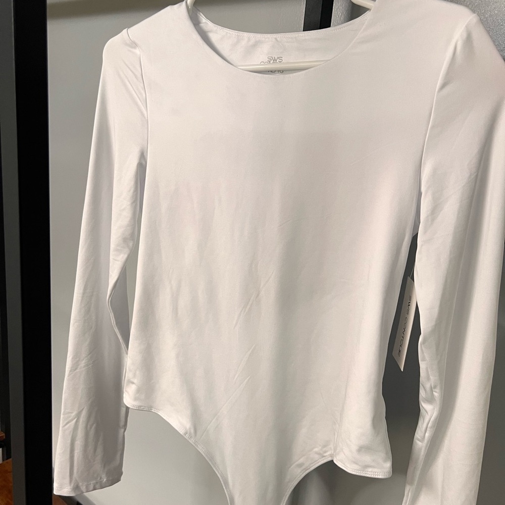 White Long Sleeve Bodysuit